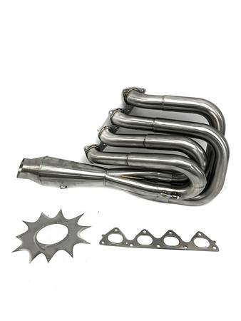 PLM Power Driven B-Series Hood Exit Race Header with 4-1 Megaphone B18 B20 - Shift Up Racing