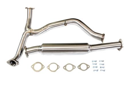 Private Label Mfg. Power Driven 3"" Resonated Midpipe for Subaru WRX STI 2015 - 2020
