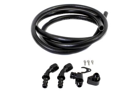Precision Works Engine Oil Catch Can Fittings with Hose For Mercedes M156 AMG Engines - Shift Up Racing
