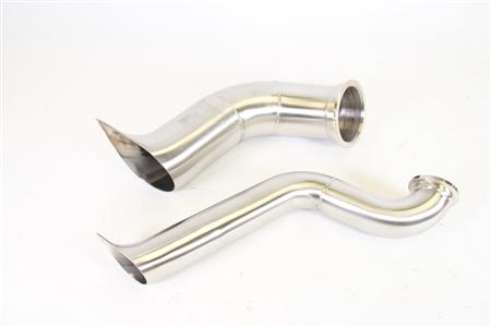 PLM Power Driven B-Series Hood Exit Up-Pipe & Dump Tube for Top Mount Turbo Manifold - Shift Up Racing