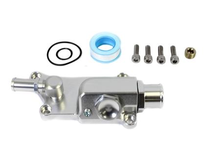 Precision Works K Series Upper Coolant Housing - Straight Inlet Hose Fitting For K20Z3 K24 - Shift Up Racing